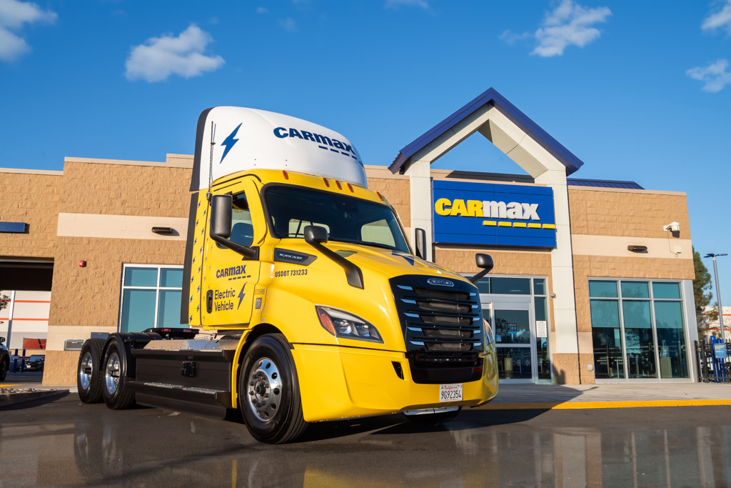 CarMax Pilots All-Electric Semi for Used Car Transport