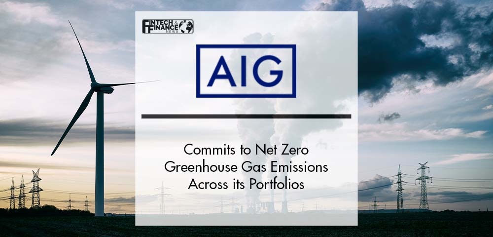 AIG commits to Net Zero Greenhouse Gas (GHG) Emissions by 2050