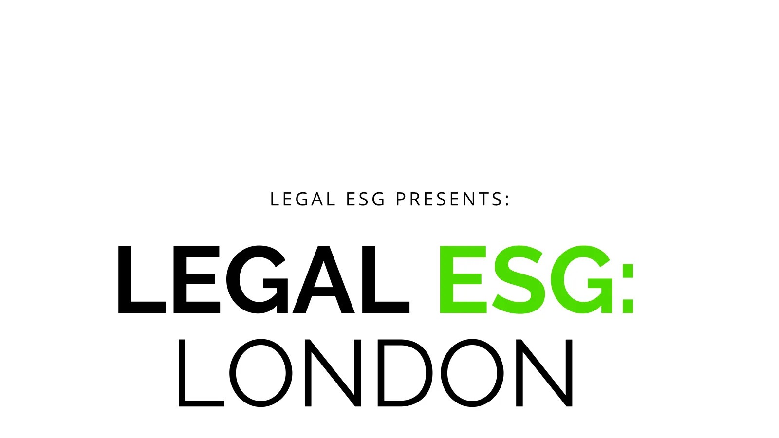 Legal ESG London 2024   KnowESG Legal ESG  London 