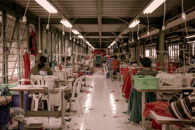 Garment manufacturing in West Java, Indonesia