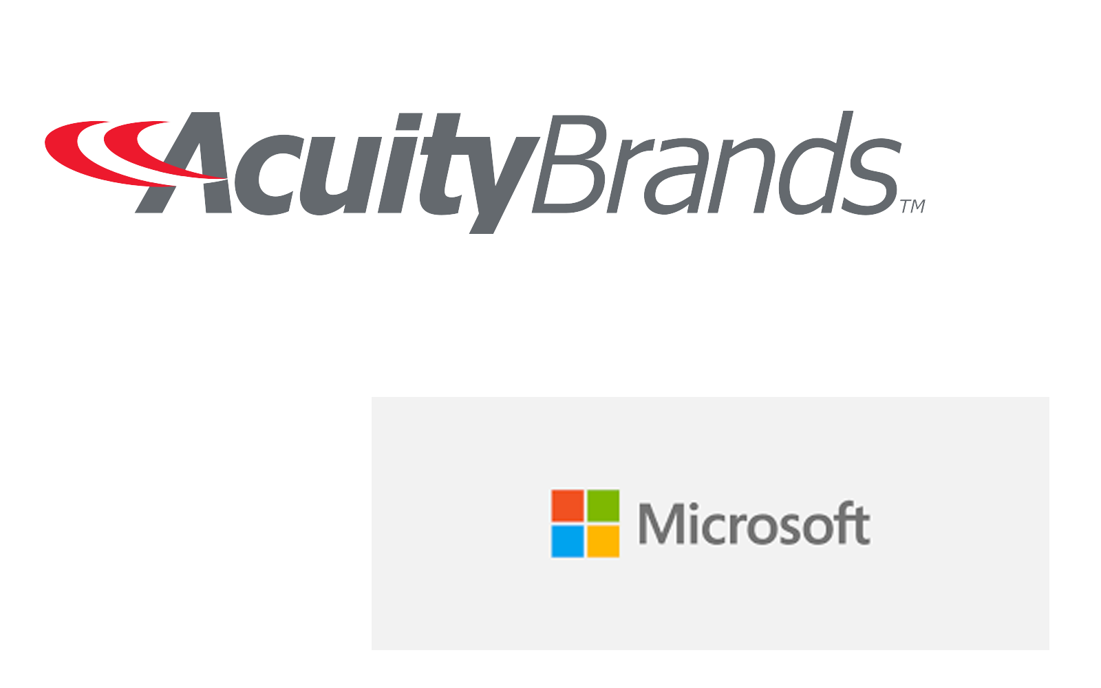 AcuityBrand and Microsoft