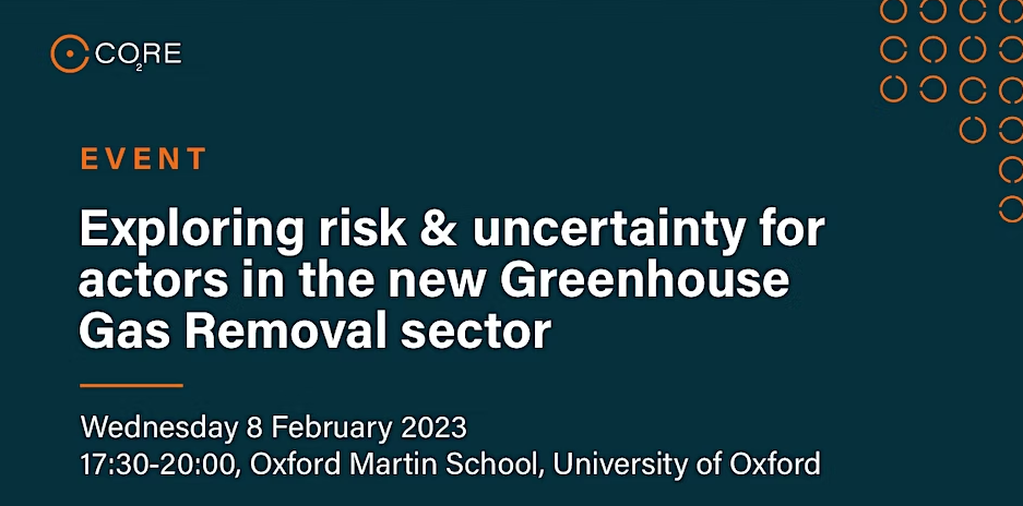 Exploring risk and uncertainty for actors in the new GGR sector 