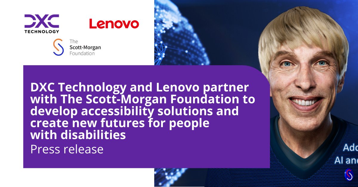 DXC Technology and Lenovo partner with Dr. Peter Scott-Morgan to improve disability access