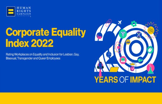 Danaher receives the highest score on the Human Rights Campaign Foundation's 2022 Corporate Equality Index