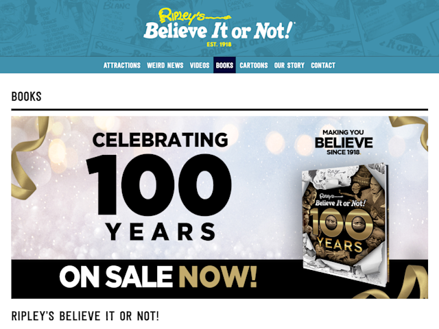 Ripley’s Believe It or Not Bookstore