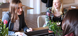 Women collaborating