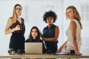 Group of women in business