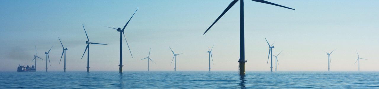 Wind farm creating renewable energy