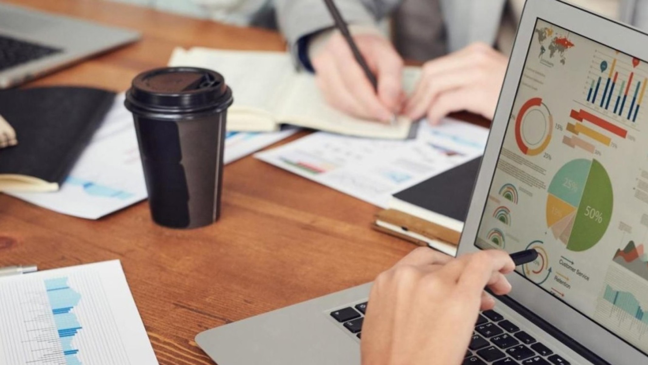 Stakeholders discussing a new year business plan