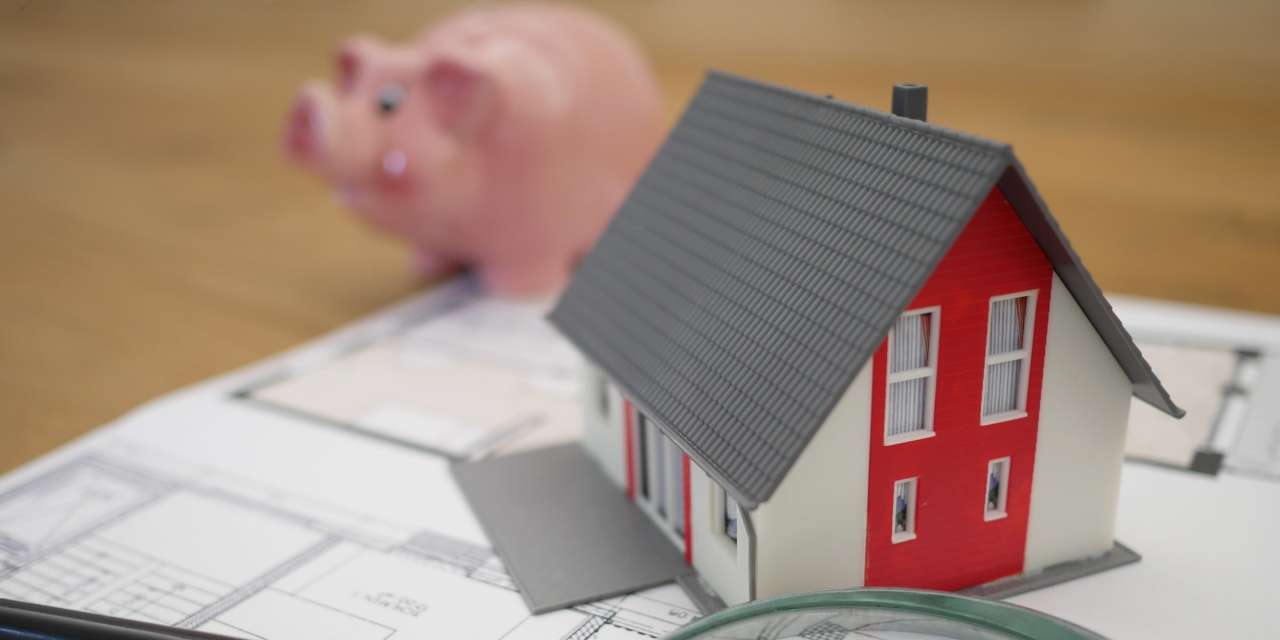 Piggy bank and house model