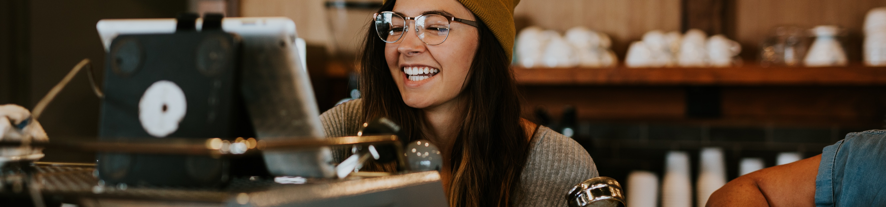 smiling barista