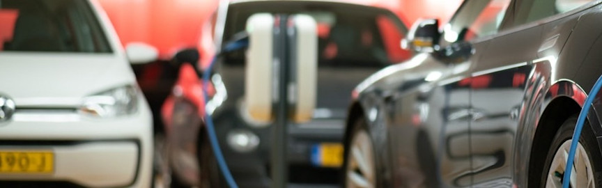 electric car being charged