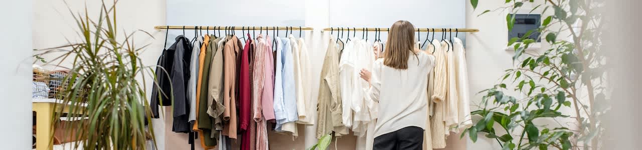 shop clothes rail