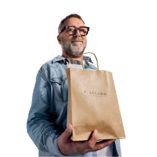 A man with a bag