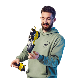 A man with shoe
