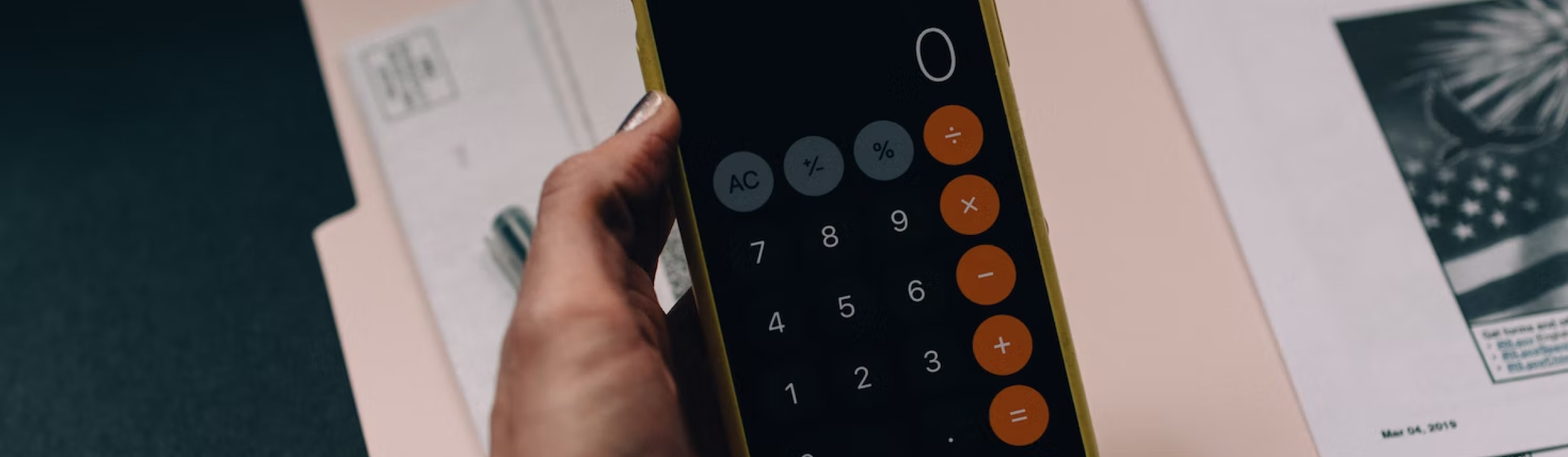 calculator app on iphone