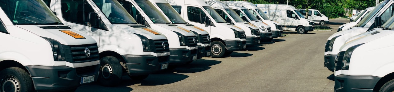 Fleet of vans 