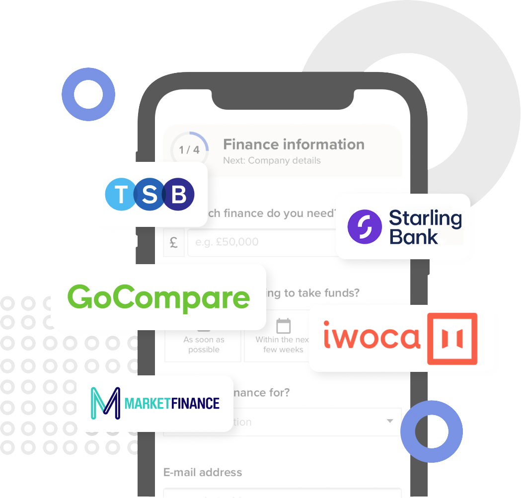 Our partners include TSB, GoCompare, Asto, Iwoca and Market Finance