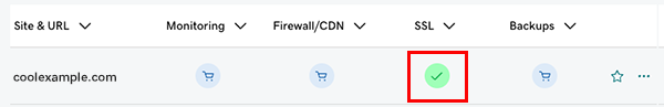 select ssl status