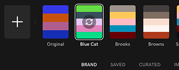 Tap your brand's color palette