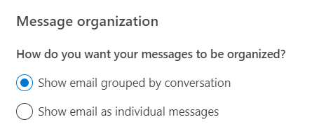 group by conversation or individually