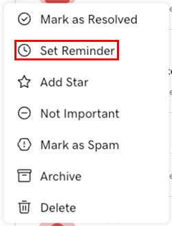 Set a reminder
