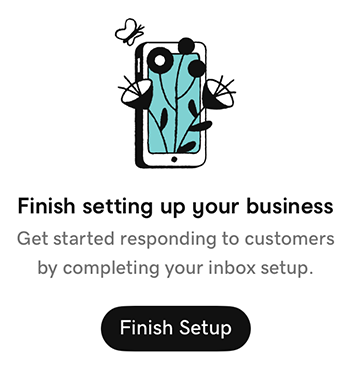 Tap Finish Setup