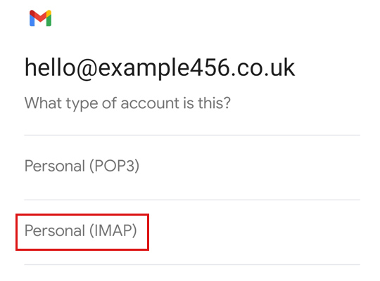 Select Personal IMAP