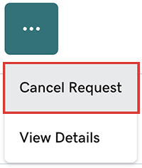 select cancel request