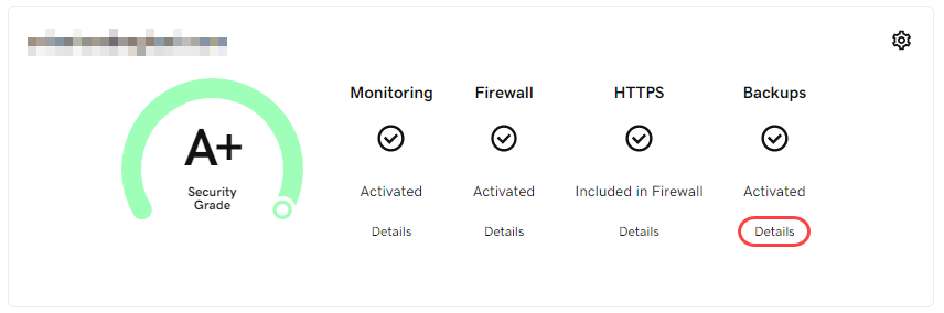 Opción de copias de seguridad