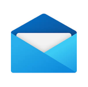 El icono de la aplicación de correo muestra una carpeta azul abierta