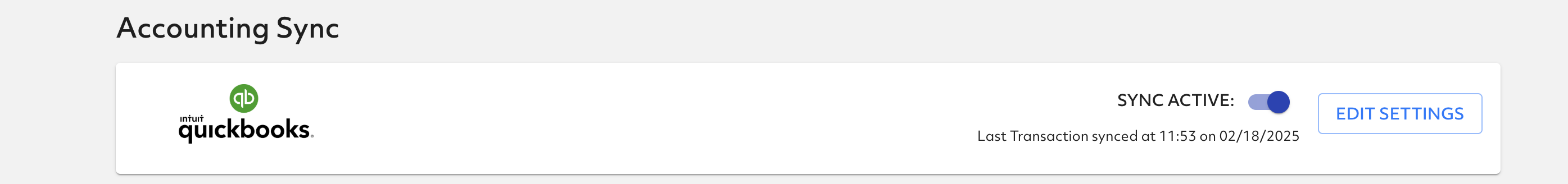 disconnecting from accounting sync quickbooks