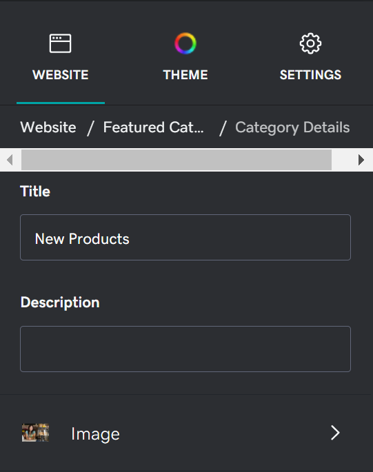 Set up featured categories | Websites + Marketing - GoDaddy Help US