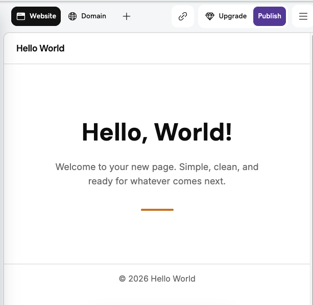website