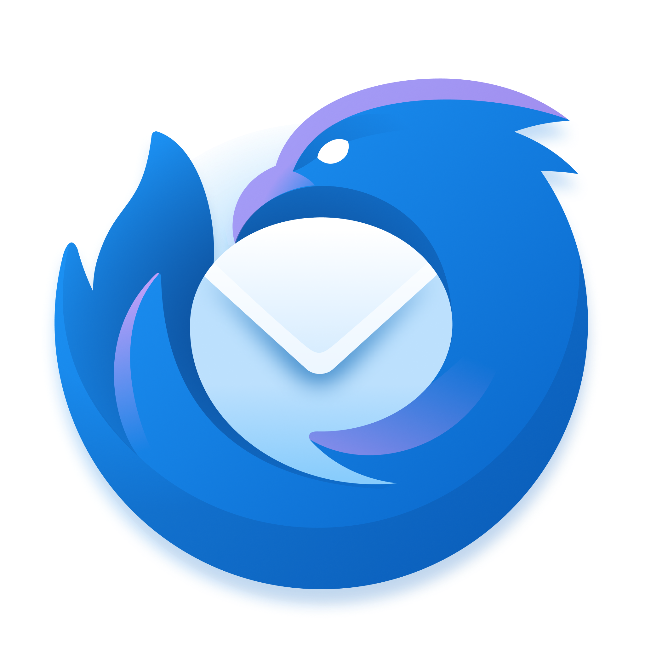 El ícono de Thunderbird.