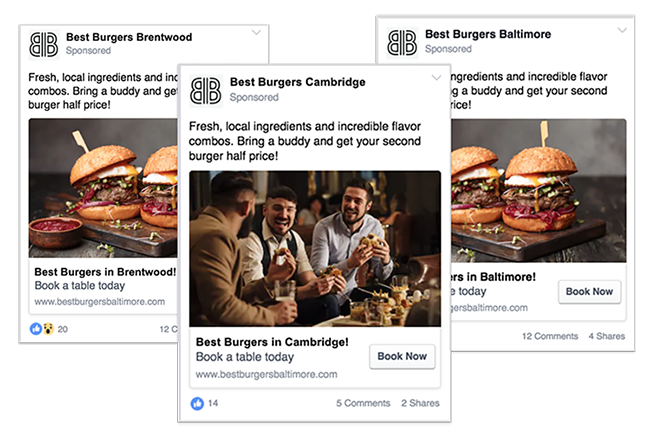 What Facebook ads look like as inspiration to create your own
