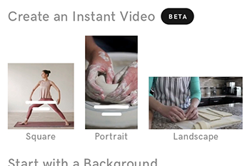 Choose a layout for your Instant Video