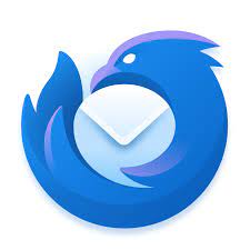 Thunderbird Icon, blue bird with white envelope