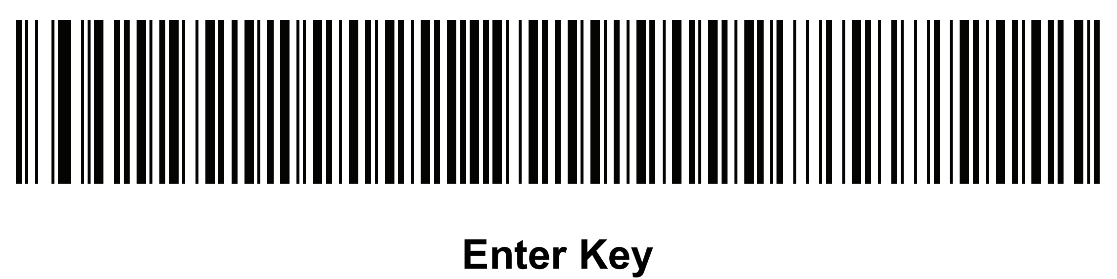 Carriage Return barcode for a Zebra scanner