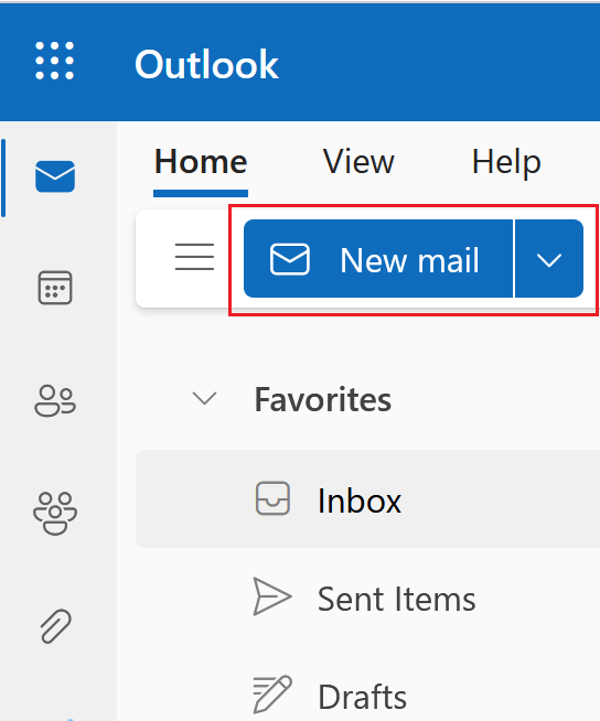 selecionar novo email