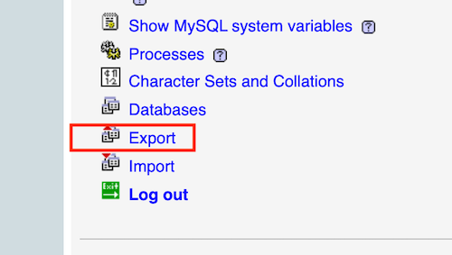 zoek en selecteer exporteren