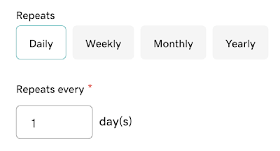 invoicing recurring series scheduling