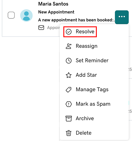 Mark as resolved