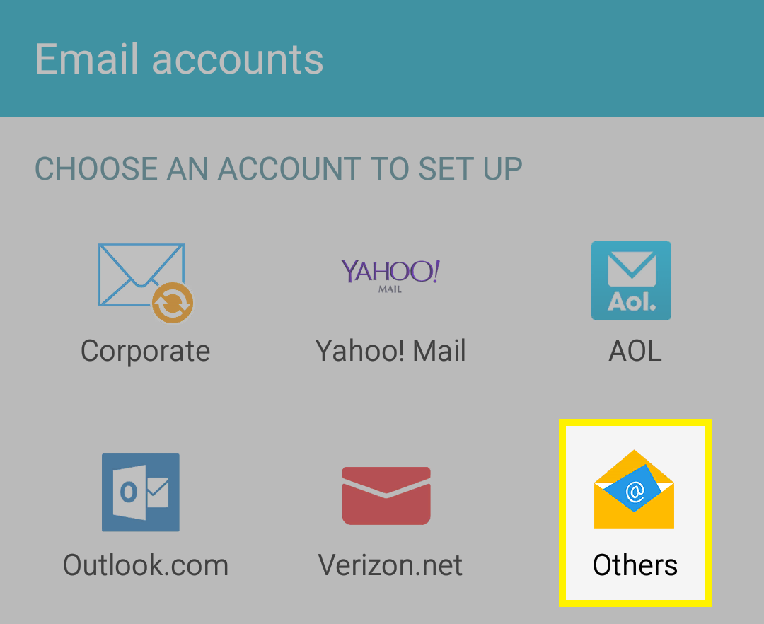 Set up business email in the Yahoo Mail app