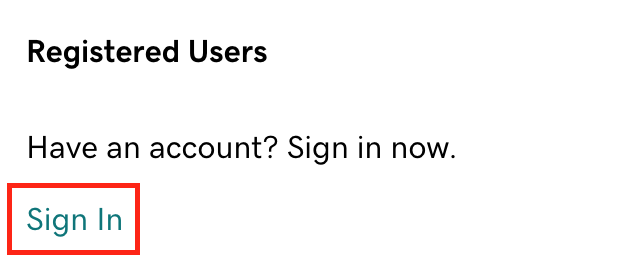 registered users sign in