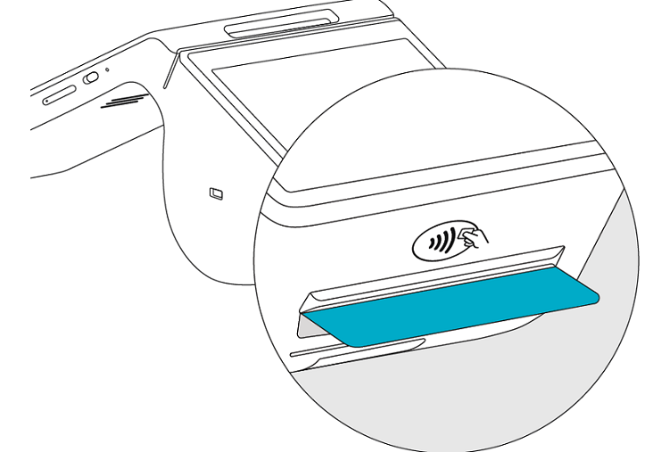 NFC icon on the Smart Terminal housing.