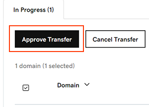 select approve transfer