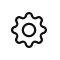 The gear icon used for the Settings button.