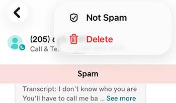 Select Not Spam