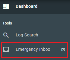 proofpoint dashboard, emergency inbox